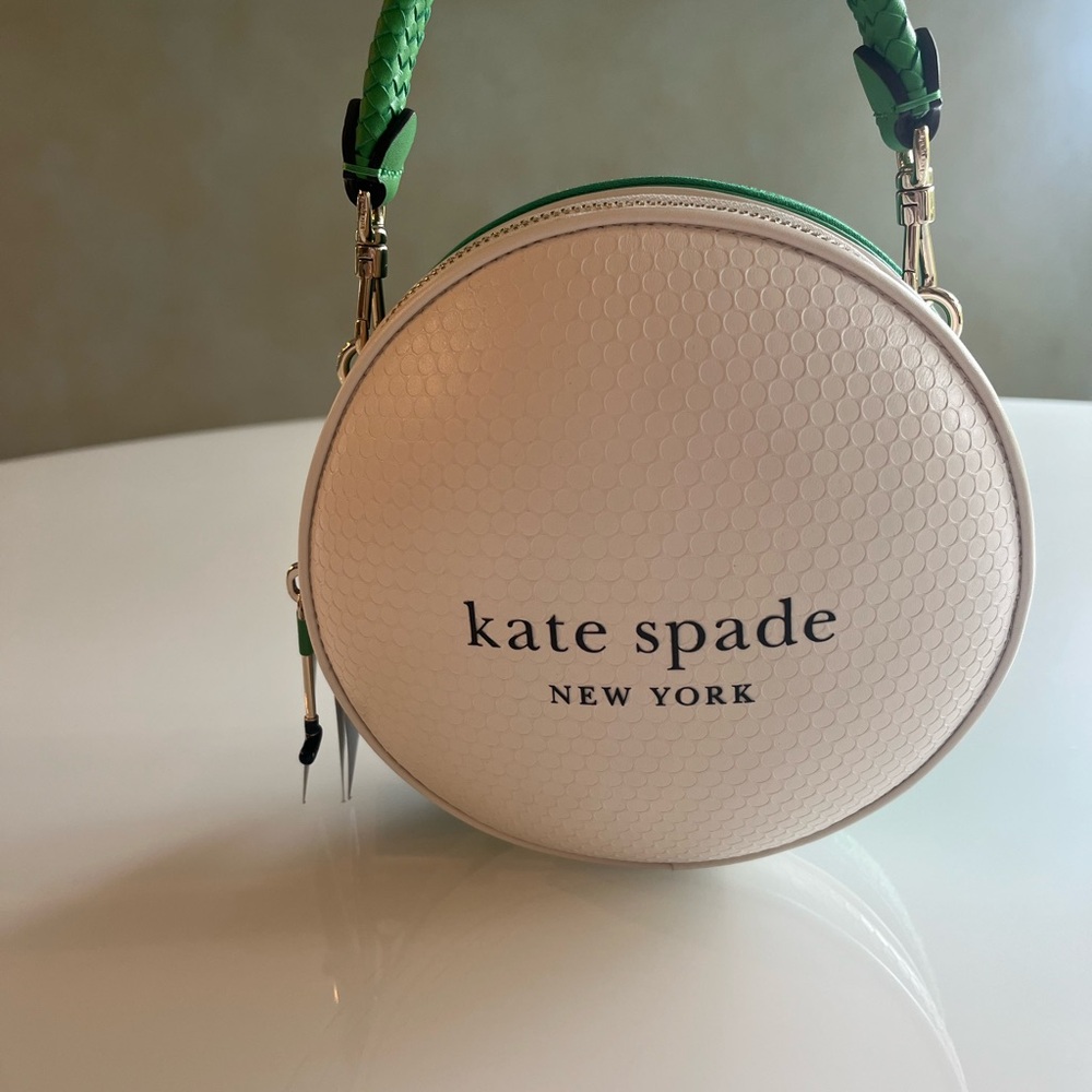Kate Spade White and Green Mini Golf Bag